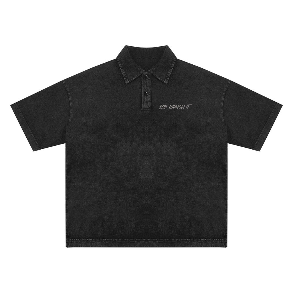 Heavyweight Snow-Washed Polo T-Shirt